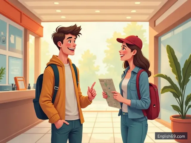 บทสนทนาภาษาอังกฤษ: การถามทางในเมือง (Asking for Directions in the City)